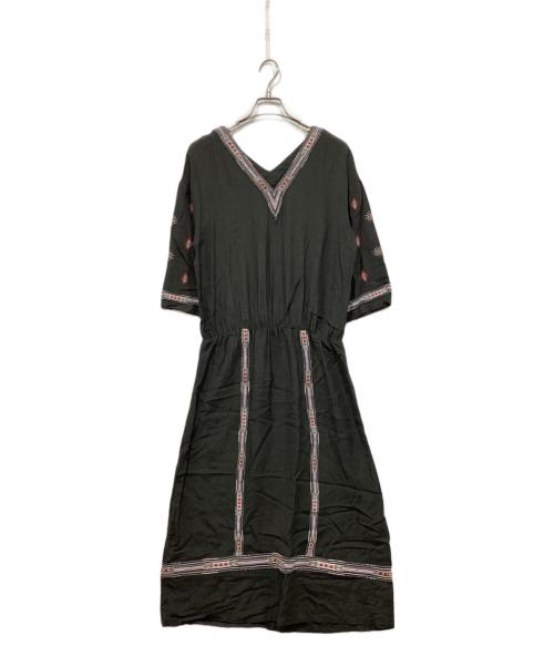 FRAMeWORK（フレームワーク）FRAMeWORK (フレームワーク) IKAT motif ワンピース ネイビー サイズ:Freeの古着・服飾アイテム