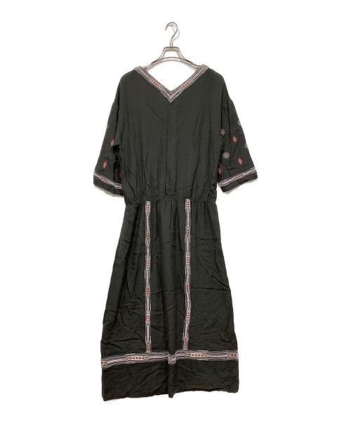 FRAMeWORK（フレームワーク）FRAMeWORK (フレームワーク) IKAT motif ワンピース ネイビー サイズ:Freeの古着・服飾アイテム