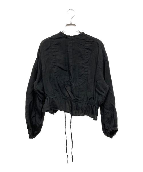 MACPHEE（マカフィー）MACPHEE (マカフィー) ラミー ウエストギャザーブラウス グレー サイズ:36の古着・服飾アイテム