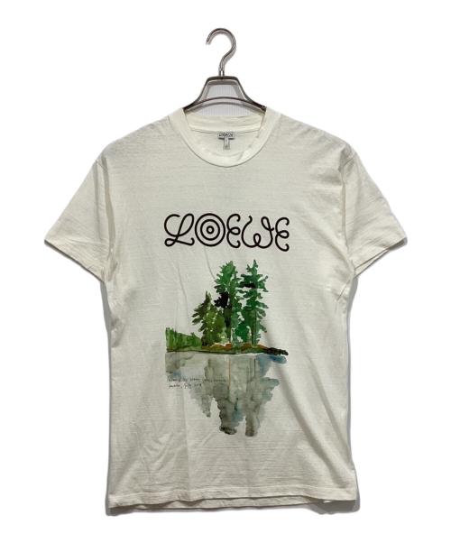 LOEWE（ロエベ）LOEWE (ロエベ) プリントTシャツ ホワイト サイズ:Mの古着・服飾アイテム