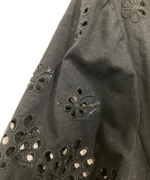 theory（セオリー）theory (セオリー) カットワークワンピース ブラックの古着・服飾アイテム