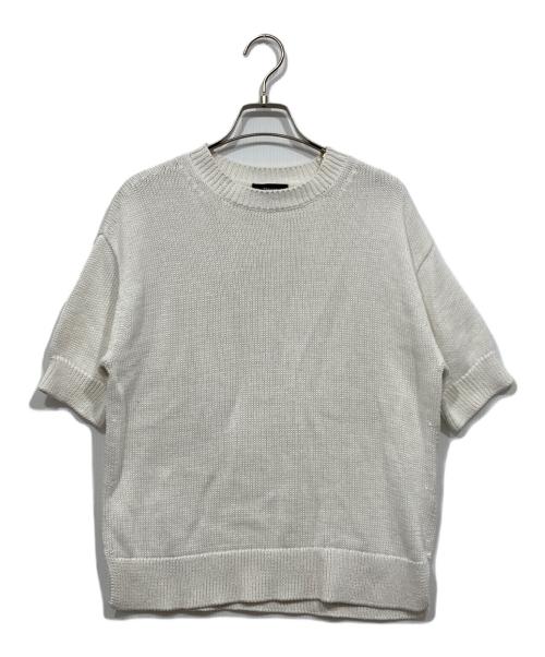theory（セオリー）theory (セオリー) 半袖コットンニット / CN BOXY PO INSPIRE ホワイト サイズ:Sの古着・服飾アイテム