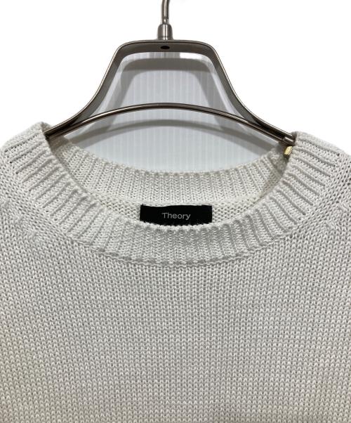 theory（セオリー）theory (セオリー) 半袖コットンニット / CN BOXY PO INSPIRE ホワイト サイズ:Sの古着・服飾アイテム