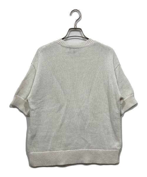 theory（セオリー）theory (セオリー) 半袖コットンニット / CN BOXY PO INSPIRE ホワイト サイズ:Sの古着・服飾アイテム