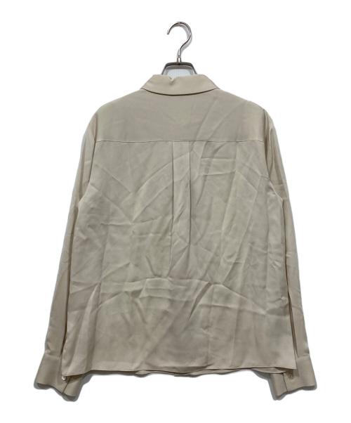 theory（セオリー）theory (セオリー) シルクボウタイブラウス ベージュ サイズ:Sの古着・服飾アイテム