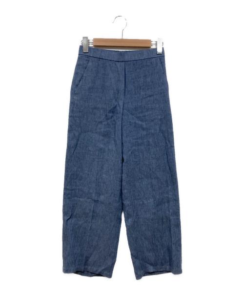 theory（セオリー）theory (セオリー) リネンレーヨンワイドパンツ ブルー サイズ:00の古着・服飾アイテム