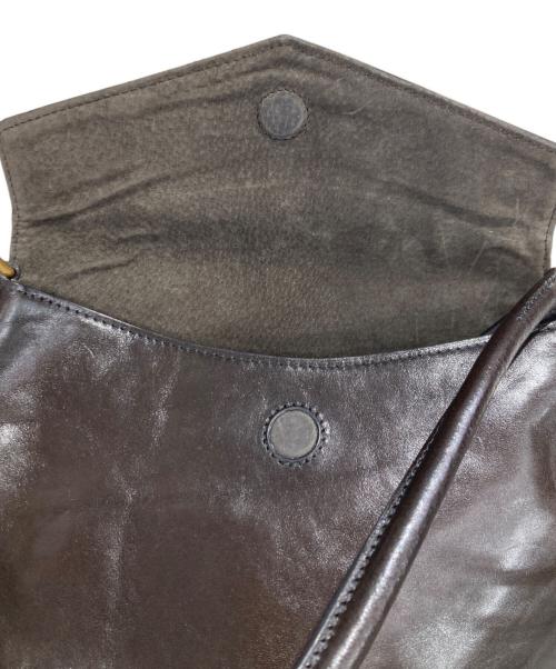 HIROFU（ヒロフ）HIROFU (ヒロフ) ワンハンドルハンドバッグ ブラウンの古着・服飾アイテム