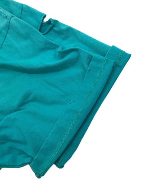 BALENCIAGA（バレンシアガ）BALENCIAGA (バレンシアガ) Caps Destroyed Flatground Tee ブルー サイズ:XXSの古着・服飾アイテム