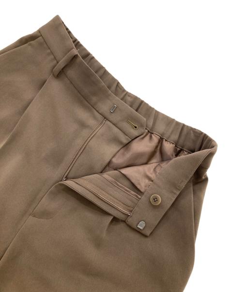 BEAUTY&YOUTH（ビューティーアンドユース）BEAUTY&YOUTH (ビューティーアンドユース) タックワイドストレートパンツ ブラウン サイズ:SIZE Lの古着・服飾アイテム