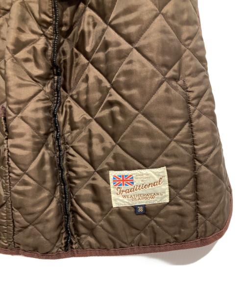 Traditional Weatherwear（トラディショナルウェザーウェア）Traditional Weatherwear (トラディショナルウェザーウェア) キルティングコート ブラウン サイズ:SIZE Mの古着・服飾アイテム