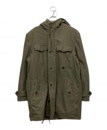 MILITARY（ミリタリー）の古着「ライナー付モッズコート」｜オリーブ