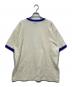 stussy (ステューシー) リンガーTEE  / Oversized tee ホワイト×ブルー サイズ:M：7000円