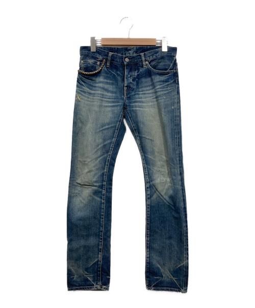 Hysteric Glamour（ヒステリックグラマー）Hysteric Glamour (ヒステリックグラマー) スタッズデニムジャケット ブルー サイズ:Mの古着・服飾アイテム