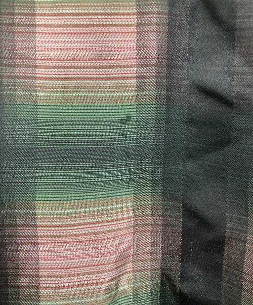 BED J.W. FORD（ベッドフォード）BED J.W. FORD (ベッドフォード) ジャガード半袖シャツ / HALF SLEEVES BLOUSE グリーン×ブラック サイズ:2の古着・服飾アイテム