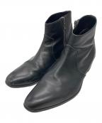 PADRONEパドローネ）の古着「サイドジップブーツ」｜ブラック
