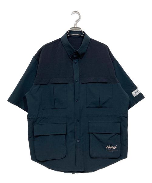 NANGA（ナンガ）NANGA (ナンガ) BAYFLOW (ベイフロー) 半袖シャツ ネイビー サイズ:Sの古着・服飾アイテム