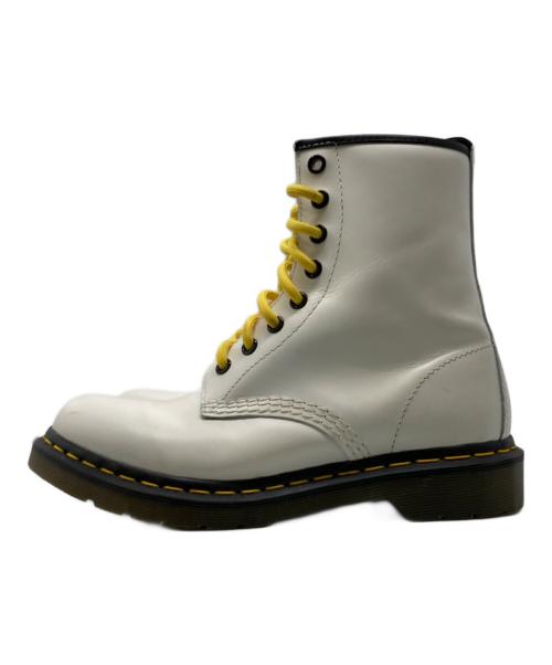 Dr.Martens（ドクターマーチン）Dr.Martens (ドクターマーチン) 8ホールブーツ ホワイト サイズ:24㎝の古着・服飾アイテム