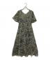 ANAYI（アナイ）の古着「総柄ブラウスワンピース」｜グリーン