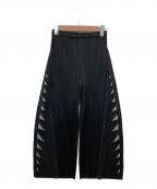 PLEATS PLEASEプリーツプリーズ）の古着「プリーツパンツ」｜ブラック