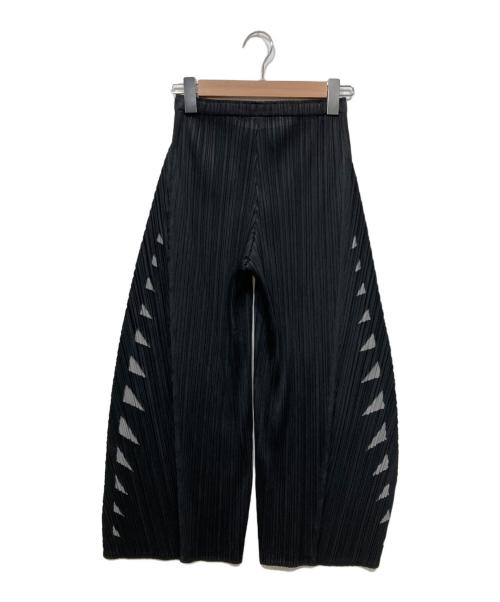 PLEATS PLEASE（プリーツプリーズ）PLEATS PLEASE (プリーツプリーズ) プリーツパンツ ブラック サイズ:2の古着・服飾アイテム