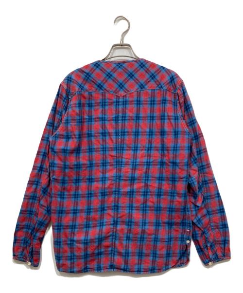 nonnative（ノンネイティブ）nonnative (ノンネイティブ) ROAMER SHIRT ブルー×レッド サイズ:1の古着・服飾アイテム