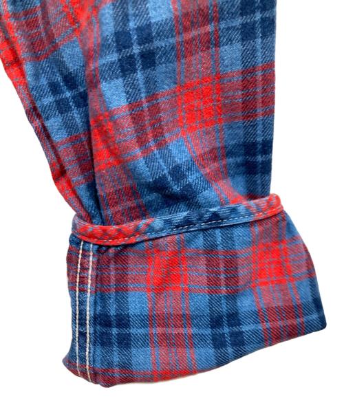 nonnative（ノンネイティブ）nonnative (ノンネイティブ) ROAMER SHIRT ブルー×レッド サイズ:1の古着・服飾アイテム