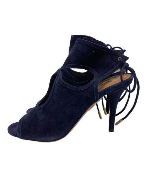 AQUAZZURA（アクアズーラ）aquazzura (アクアズーラ) ヒールパンプス ネイビー サイズ:35 1/2の古着・服飾アイテム