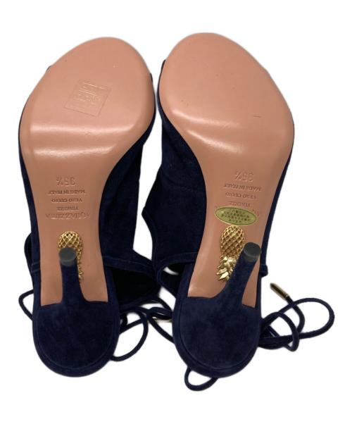 AQUAZZURA（アクアズーラ）aquazzura (アクアズーラ) ヒールパンプス ネイビー サイズ:35 1/2の古着・服飾アイテム