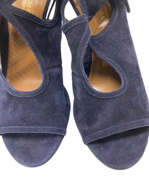 AQUAZZURA（アクアズーラ）aquazzura (アクアズーラ) ヒールパンプス ネイビー サイズ:35 1/2の古着・服飾アイテム