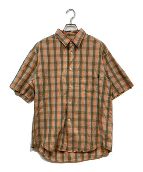 stussy（ステューシー）stussy (ステューシー) チェックシャツ ブラウン サイズ:Ｍの古着・服飾アイテム