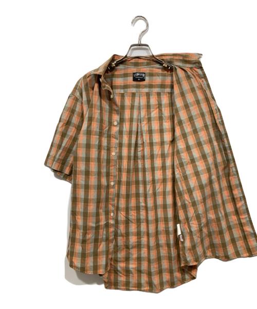 stussy（ステューシー）stussy (ステューシー) チェックシャツ ブラウン サイズ:Ｍの古着・服飾アイテム