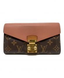 LOUIS VUITTON（ルイ ヴィトン）の古着「ポルトフォイユパラス 長財布」｜ブラウン×ピンク