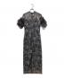 ANDRESD (アンドレスド) キーネックエンブロイダリードレス / key neck embroidery dress グレー サイズ:Ｍ：11000円