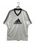 adidas（アディダス）の古着「ゲームシャツ」｜ブラック
