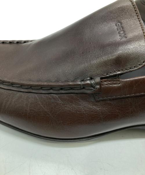 GEOX（ジオックス）GEOX (ジオックス) レザースリッポン ブラウン サイズ:41の古着・服飾アイテム