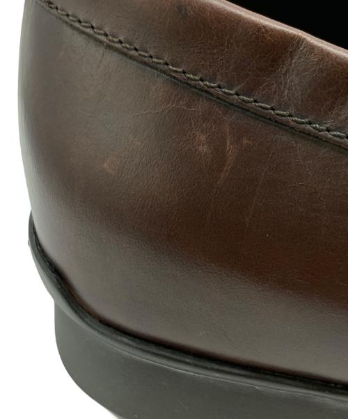 GEOX（ジオックス）GEOX (ジオックス) レザースリッポン ブラウン サイズ:41の古着・服飾アイテム