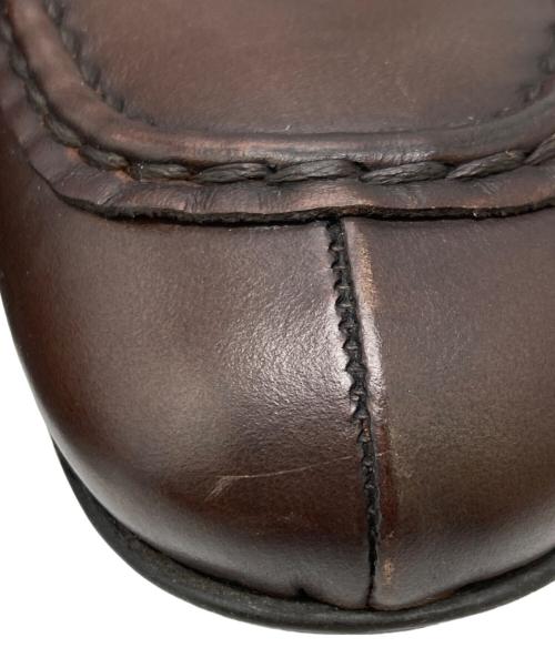 GEOX（ジオックス）GEOX (ジオックス) レザースリッポン ブラウン サイズ:41の古着・服飾アイテム