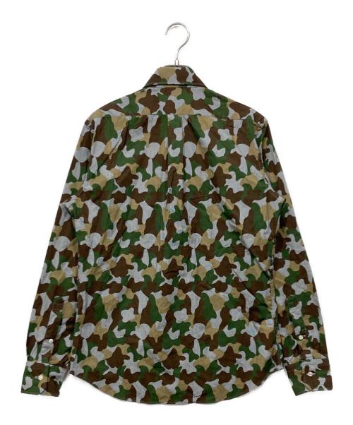 Psycho Bunny（サイコ バニー）Psycho Bunny (サイコ バニー) カモフラージュシャツ グレー×ブラウン サイズ:Mの古着・服飾アイテム