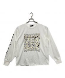 Psycho Bunny（サイコ バニー）の古着「ロングスリーブカットソー」｜ホワイト