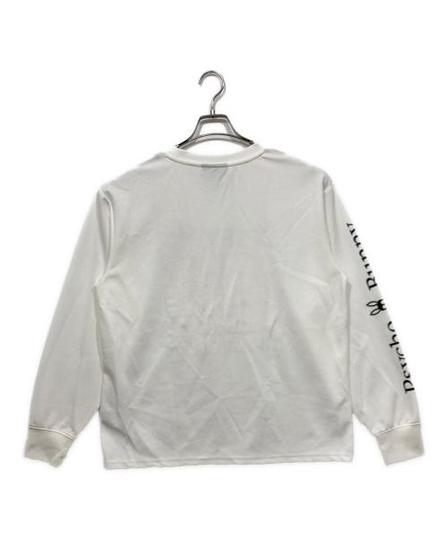 Psycho Bunny（サイコ バニー）Psycho Bunny (サイコ バニー) ロングスリーブカットソー ホワイト サイズ:Mの古着・服飾アイテム