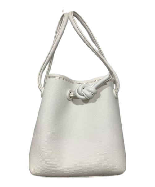 VASIC（ヴァジック）VASIC (ヴァジック) キャンバス ハンドバッグ /  BOND MINI CANVAS ホワイトの古着・服飾アイテム