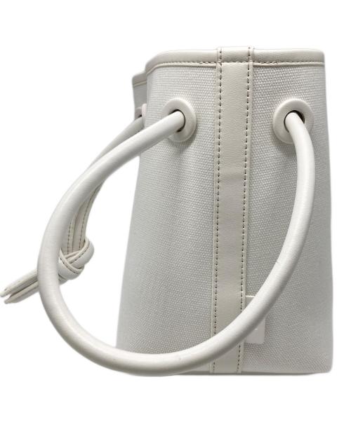 VASIC（ヴァジック）VASIC (ヴァジック) キャンバス ハンドバッグ /  BOND MINI CANVAS ホワイトの古着・服飾アイテム