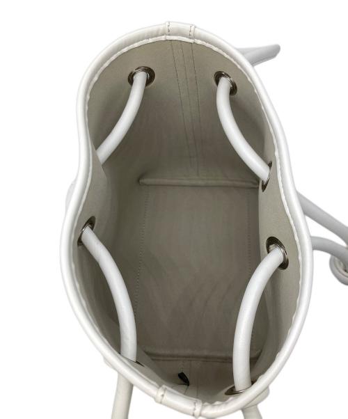 VASIC（ヴァジック）VASIC (ヴァジック) キャンバス ハンドバッグ /  BOND MINI CANVAS ホワイトの古着・服飾アイテム