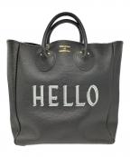 YOUNG & OLSEN The DRYGOODS STORE×FRAMeWORK別注ヤングアンドオルセン ザ ドライグッズストア×）の古着「HELLOバッグ / 2WAYバッグ」｜ブラック