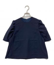 forme（フォルメ）の古着「パフスリーブブラウス」｜ネイビー