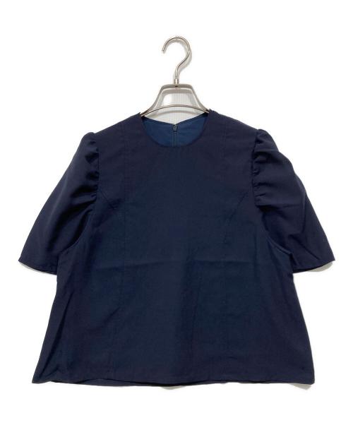 forme（フォルメ）forme (フォルメ) パフスリーブブラウス ネイビー サイズ:Freeの古着・服飾アイテム