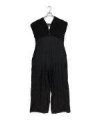 KASTANEカスタネ）の古着「ギャザーオールインワン」｜ブラック