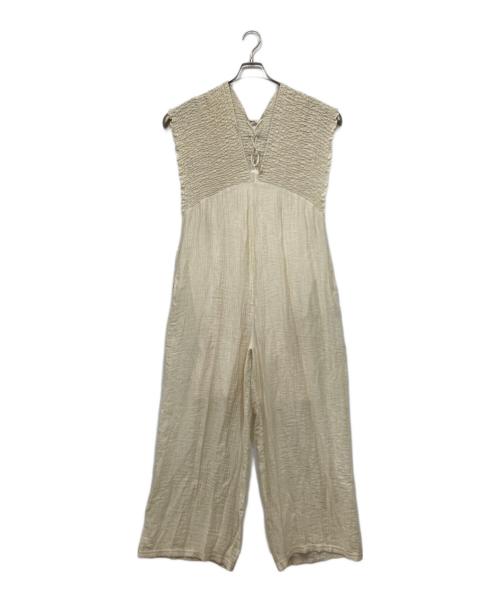 KASTANE（カスタネ）KASTANE (カスタネ) ギャザーオールインワン アイボリー サイズ:１の古着・服飾アイテム