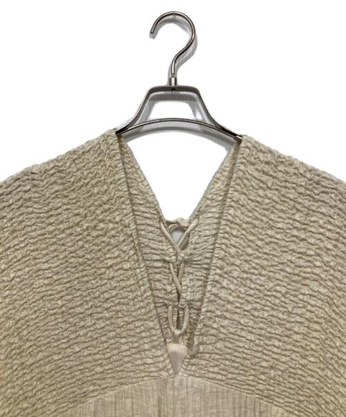 KASTANE（カスタネ）KASTANE (カスタネ) ギャザーオールインワン アイボリー サイズ:１の古着・服飾アイテム