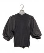 Mystradaマイストラーダ）の古着「ボリューム袖ドッキングニット」｜グレー